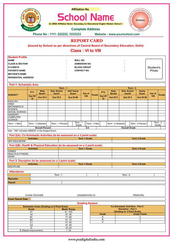 Holistic Progress Card